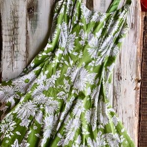 Fit and Flair Patterned Dress